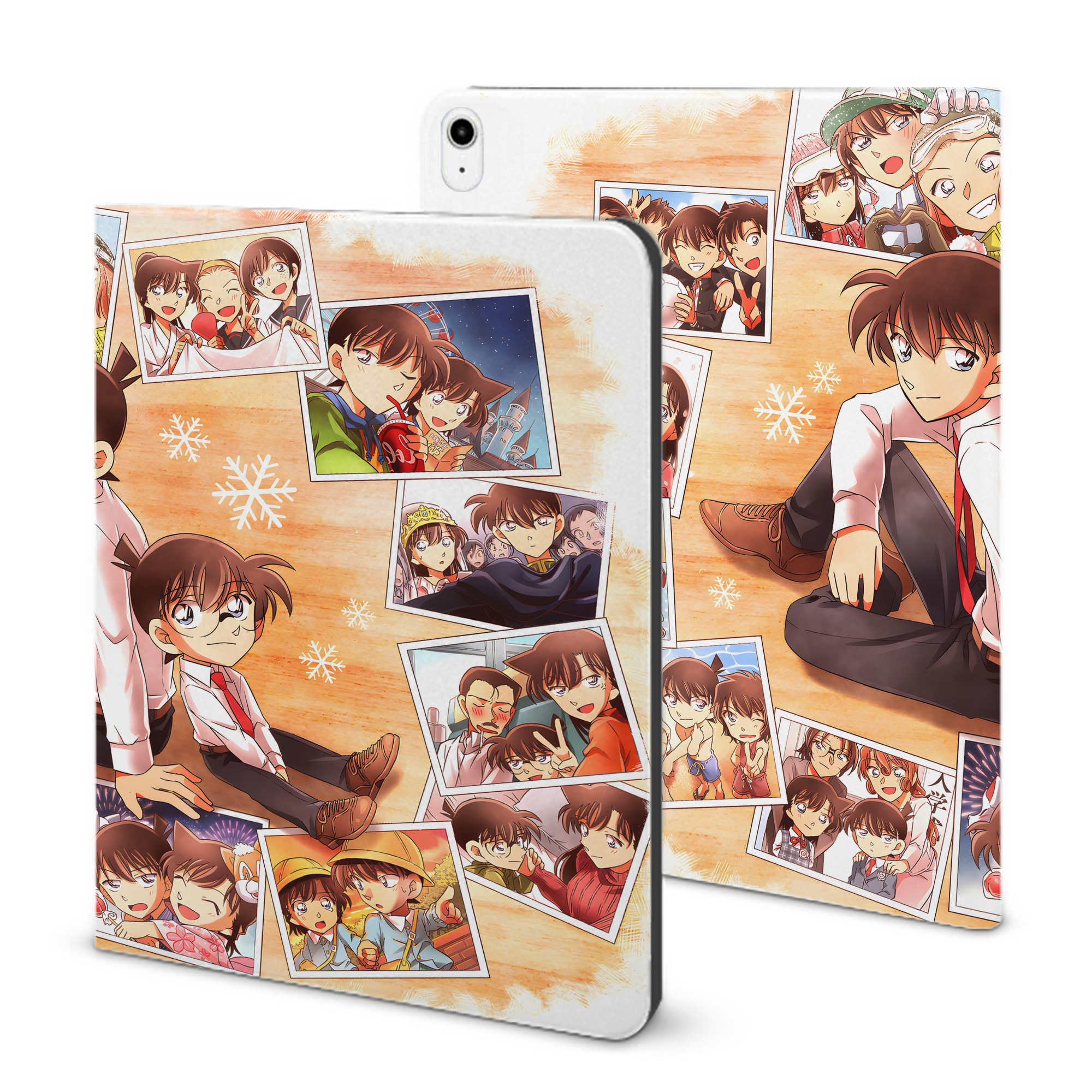（画像用） 名探偵コナン Detective Conan IPadケース ペンホルダー付き ブックスタイルデザイン